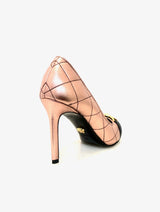Rose Gold Quilted Icon Pumps