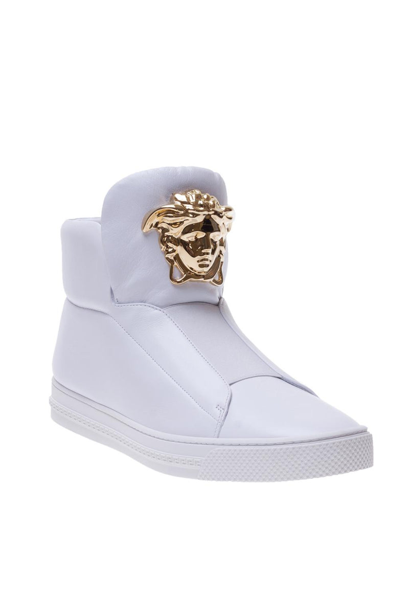 Medusa Leather Hi-Top Trainers