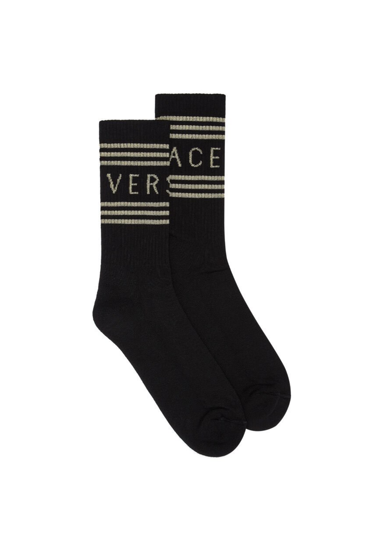 1990’s Vintage Logo Socks Black/Gold