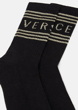 1990’s Vintage Logo Socks Black/Gold