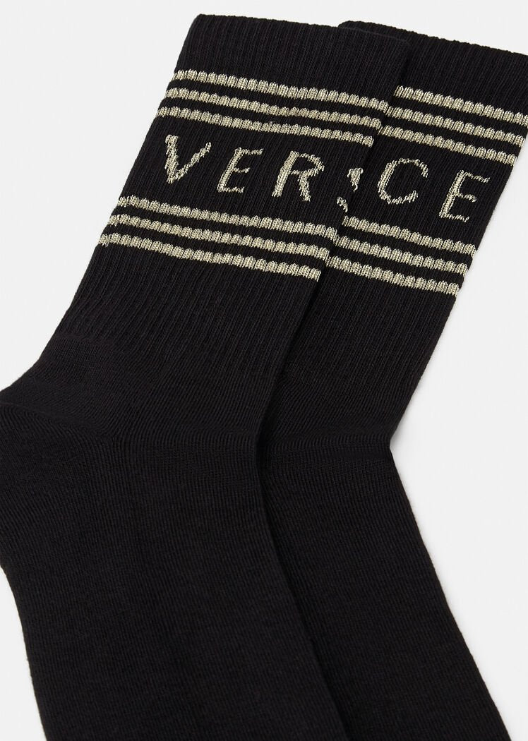1990’s Vintage Logo Socks Black/Gold