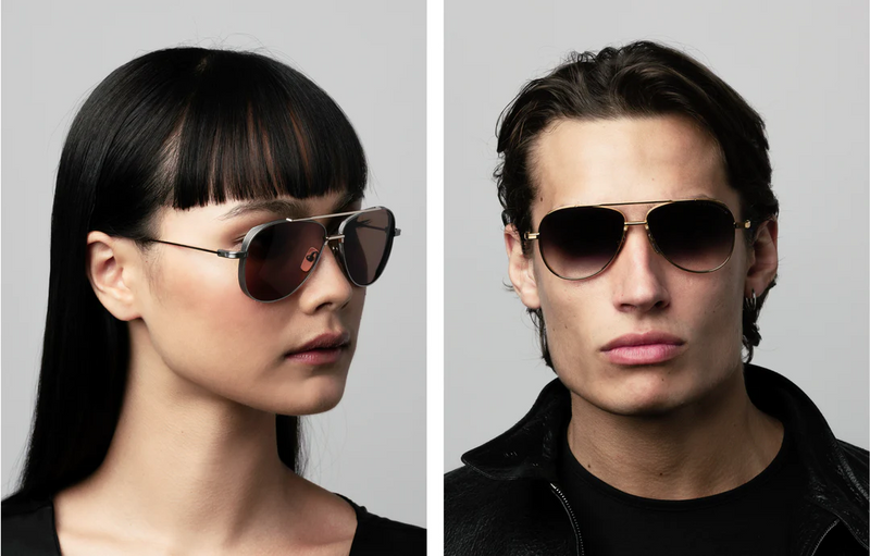 Subsystem in Black Iron, Yellow Gold and Golden Amber Lens
