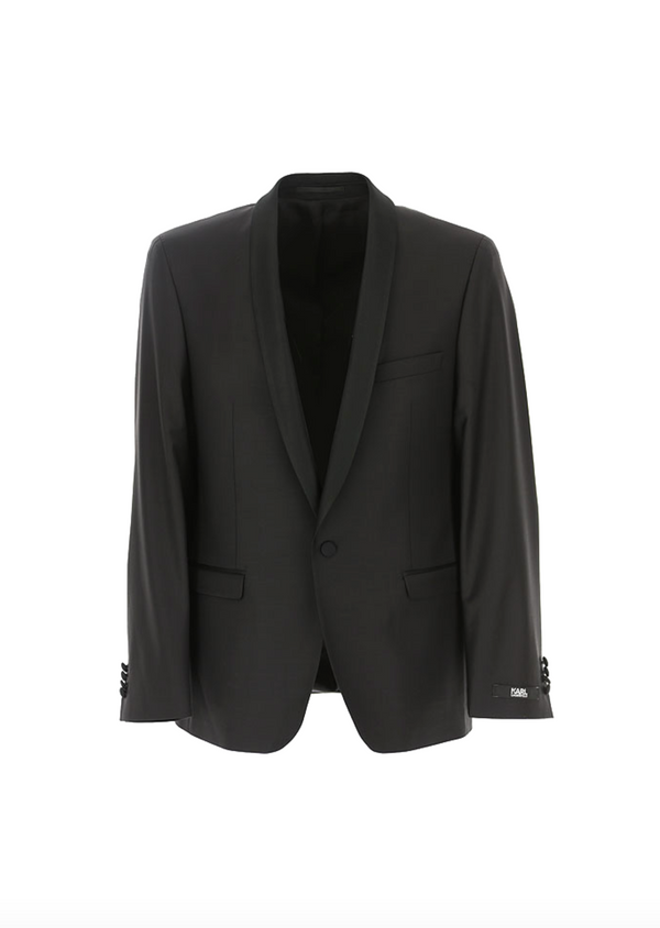 Black Dinner Suit with Sheen Shawl Lapel