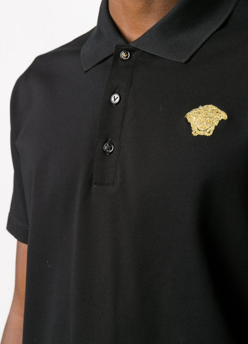 Polo with Medusa Black