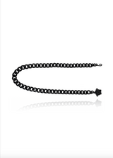 Medusa Chain Belt Black