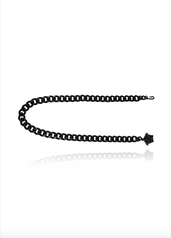 Medusa Chain Belt Black