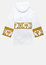 I Love Baroque Hooded Bathrobe White