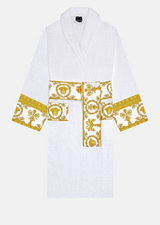 I Love Baroque Bathrobe White