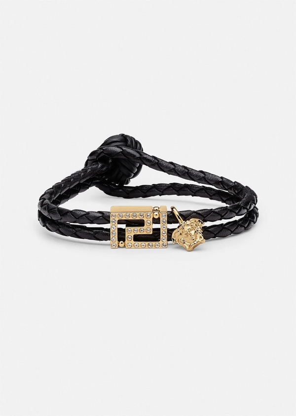 GV Greca Leather Bracelet