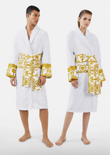 I Love Baroque Bathrobe White