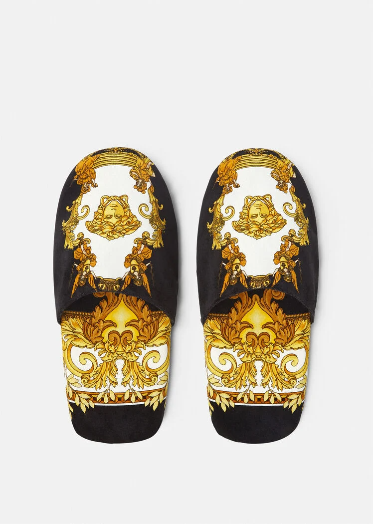 Medusa Renaissance Print Slippers
